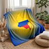 Colombia Football Printed Flannel Blanket Skin Friendly Warm Decorative Throw for Indoor Couch Bed Daily Use