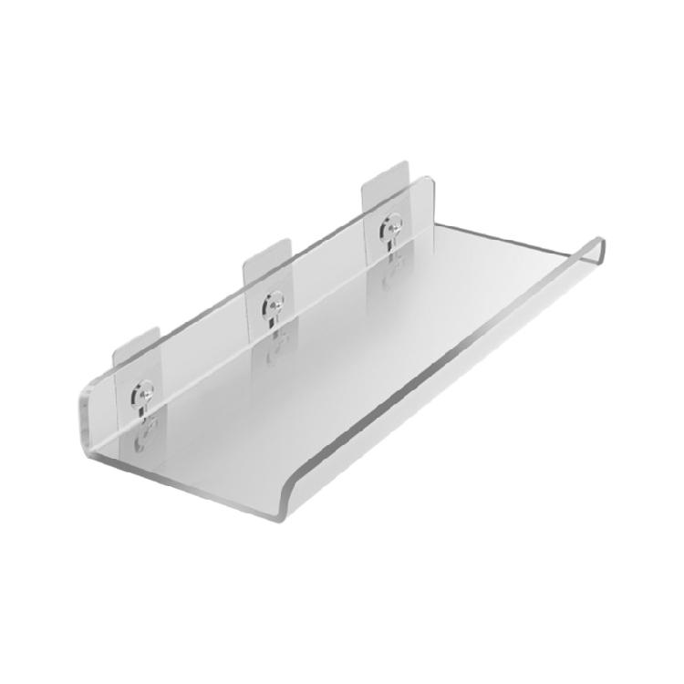 Clear Acrylic Shelf Bookshelf Spices Rack for Album Modern Picture Display