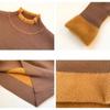 Winter Female Plush Sweater Women Half High Collar Long Sleeved Thickened Velvet To Keep Warm Knitwear Lady Versatile Solid Color Basic Pullover
