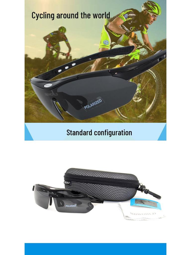 Polarized Outdoor Sports Cycling and Fishing Sunglasses, Windproof Goggles for Mountain Biking - Unisex