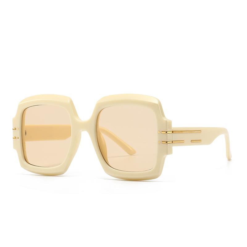 Cross-Mirror Export Latest Modern Retro Square Frame Sunglasses Ins Style Stt Photography Big-Name Sunglasses Lh004
