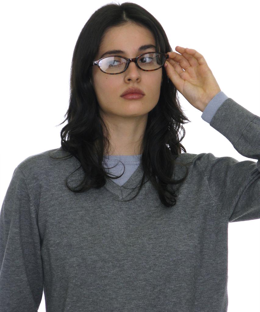 PARTIMENTO WOMEN Colorblock Double Layered Knit Sweater_Melange