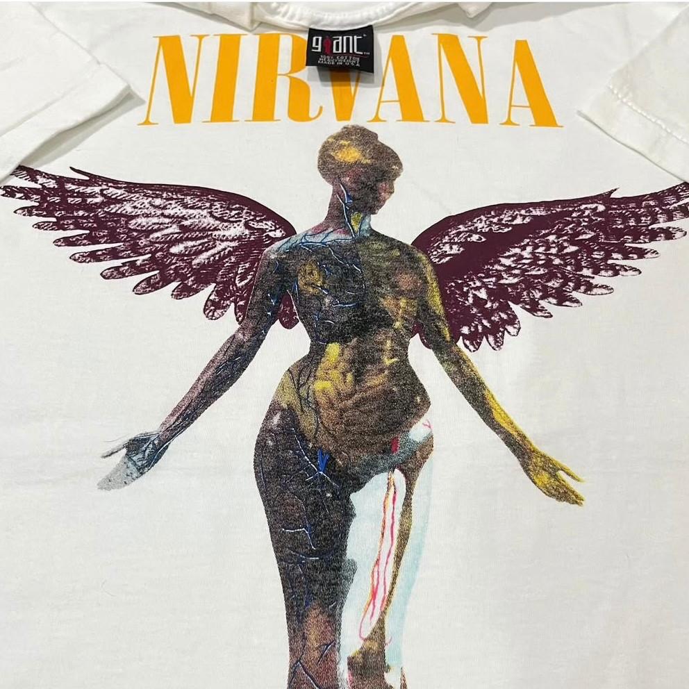 Nirvana In Utero Vintage 1993 Sz.L 90s Band Tour Single Stitch T-Shirt REPRINT