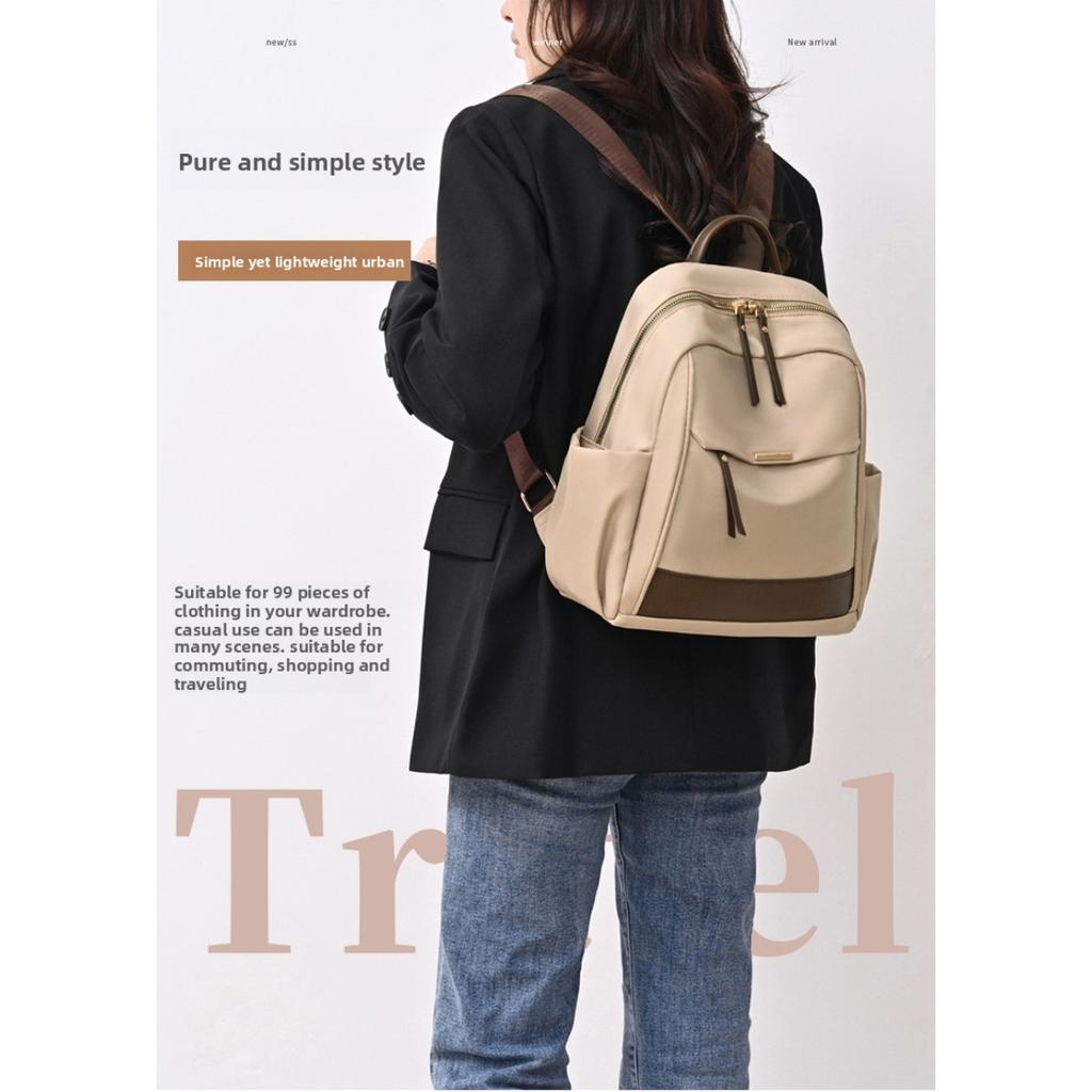 Ladies' Large Capacity Backpack - Lightweight and Durable Nylon College Style Backpack School Backpack | Fashion Backpack | Nylon Travel Backpack