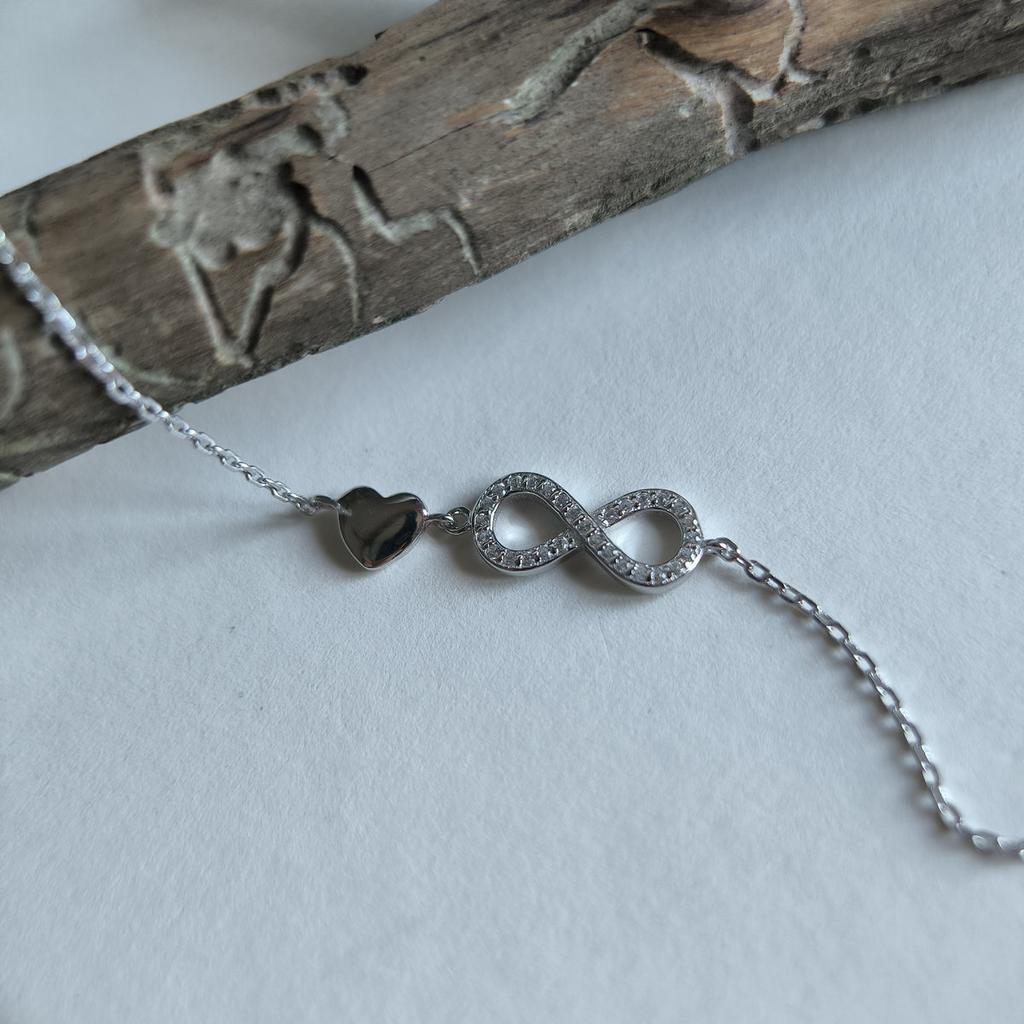 Silberarmband mit Zirkonia, Gewicht des Artikels 2,01 g (2208785)