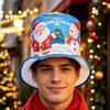 Festive Christmas Bucket Hats Funny Xmas Photo Hat Fashion Santa Claus Hat  Winter