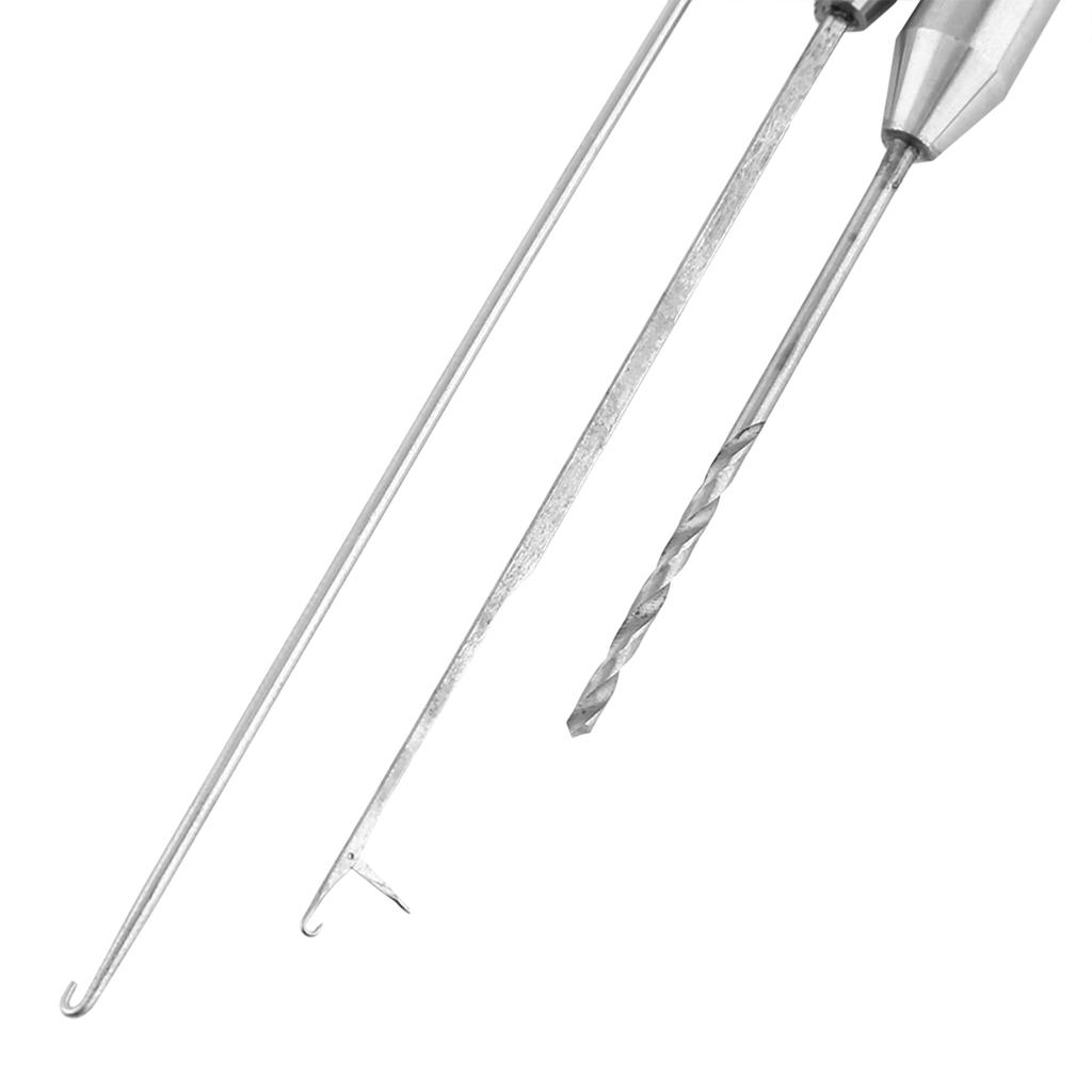 Aluminum Alloy Fishing Bait Needle Set Fish Drill Tackle Baiting Rig Tool For Making Rigs