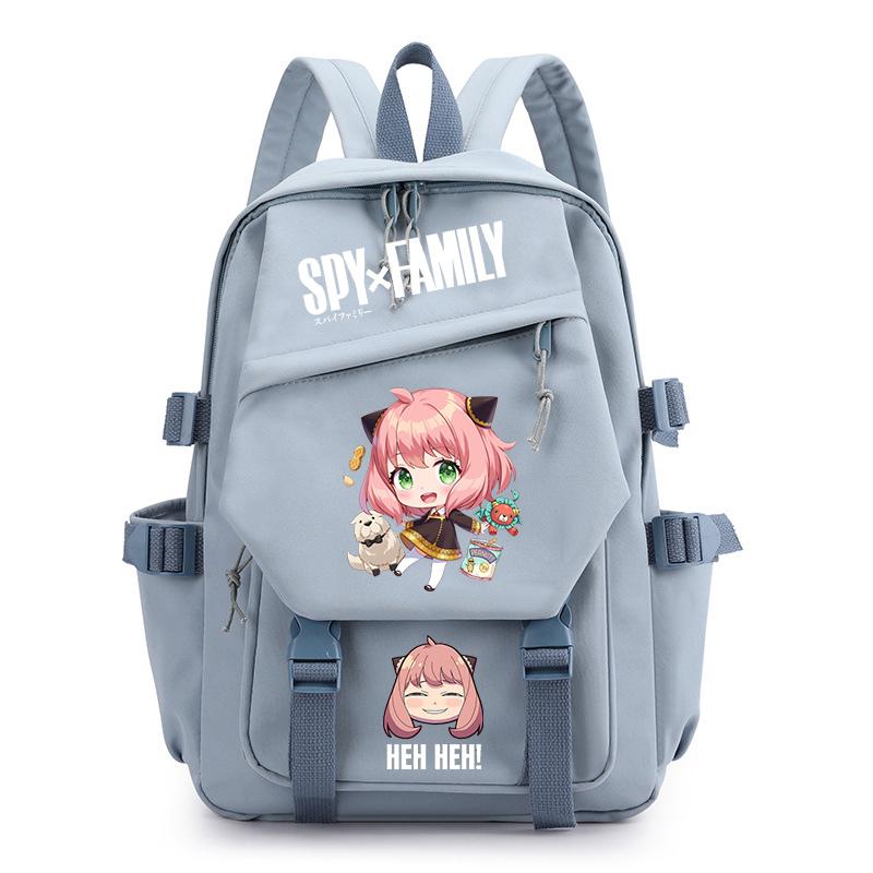Spy X Family Anya Forger Plecak Młodzieżowy Codzienny Plecak Damski Modny Anime Torby Szkolne Uczniowie Dziewczyny Chłopcy Płócienny Tornister