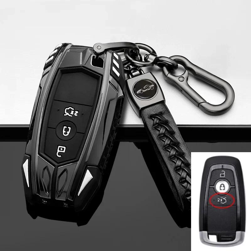 Zink-legierung Auto Fernbedienung Schlüssel Fall Für Ford Ranger Wildtrak Fernbedienung Schutz Für Ford Ranger Wildtrak Schlüssel Abdeckung Zubehör gray