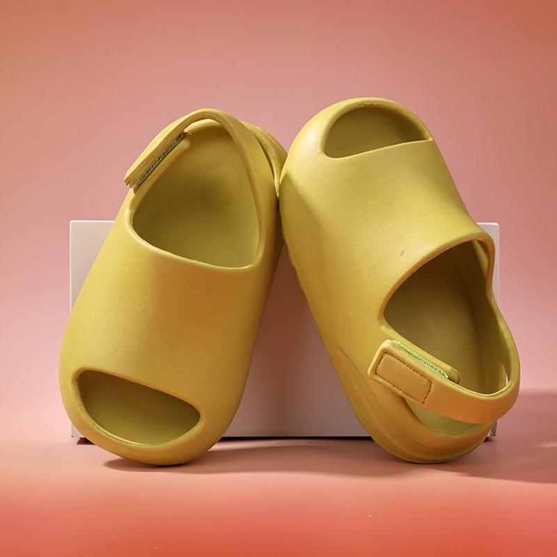 Children's Slippers Girls and Boys 2025 New Summer Indoor Home Non-slip Baby Eva Velcro Cool Slippers