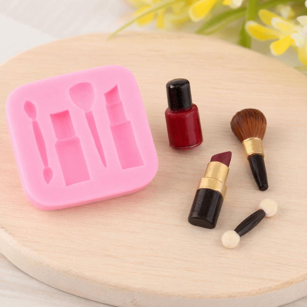 2PCS Silicone Silicone Fondant Mold DIY Cake Decorating Mold  Keychain Pendant Crafting