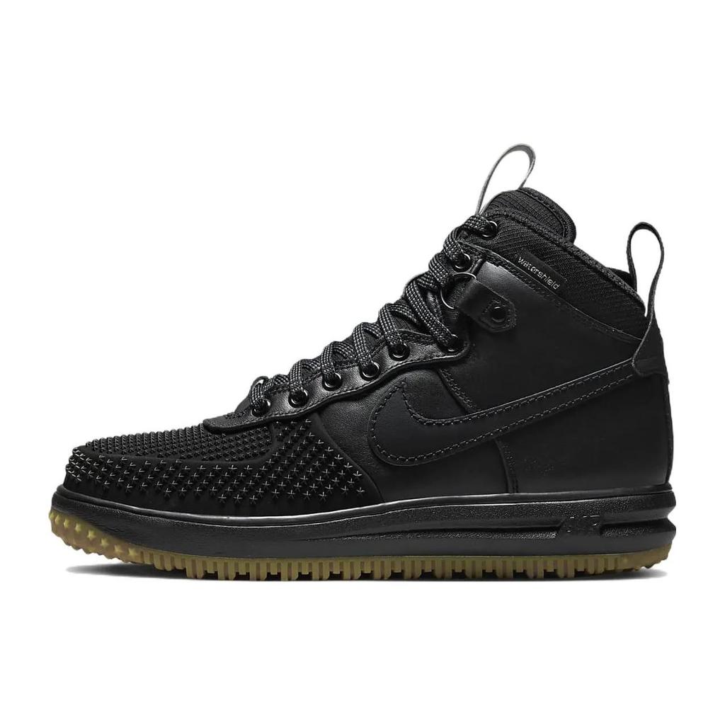Nike Lunar Force 1 Duckboot 'Black Gum' 2016 (Unisex) Black / Black-Metallic Silver-Anthracite Skate Shoes 805899 003