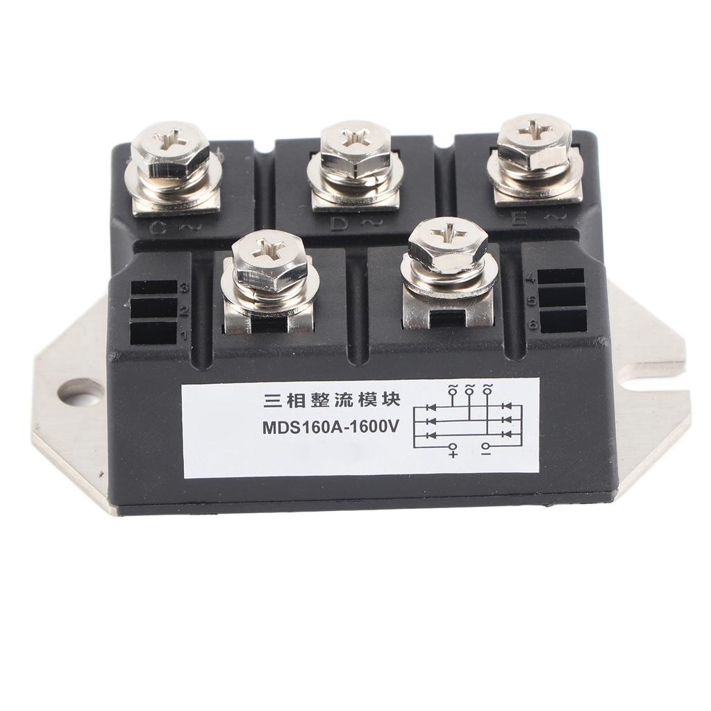 Diodengleichrichter-Leistungsmodul, 3-Phasen-Brückengleichrichter, 5 Anschlüsse, Kupferplatte, Wärmeableitung
