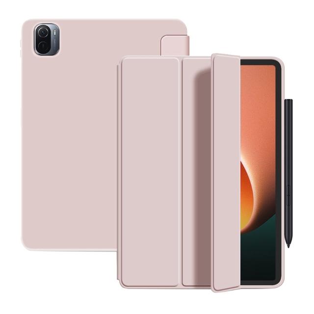 

H052 Чехол для планшета Ультратонкий силиконовый защитный чехол для планшета Смарт-чехол, совместимый с Xiaomi ipad 5 Pro/Pad5 Mipad 5 5pro розовый