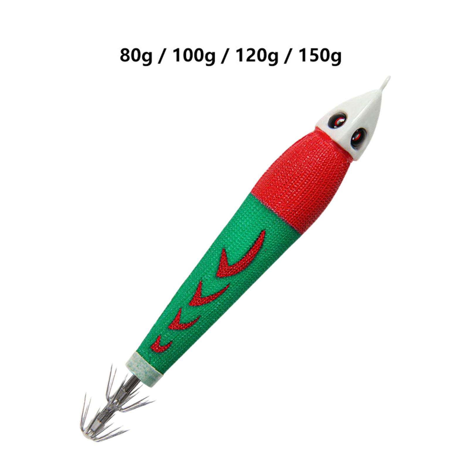 Luminous Squid Jig Hook for Sea Fishing Boat Fishing Squid Fishing Hook 100g