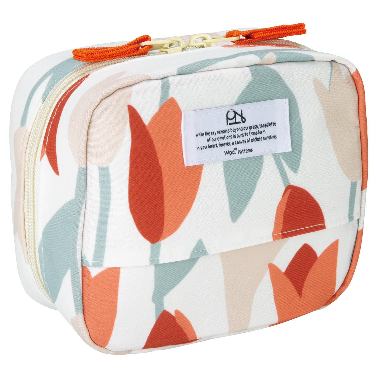 

Patterns Square Blooming Tulip [2025] Wpc. Water-Repellent Pouch, Red, W140-331-204