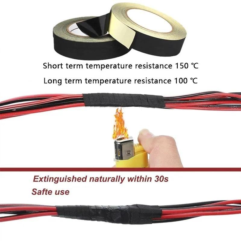 Electrical Acetate Cloth Tape High Temperature Flame-retardant Insulation Tape Phone LCD Guitar Repair Self Adhesive Tapes