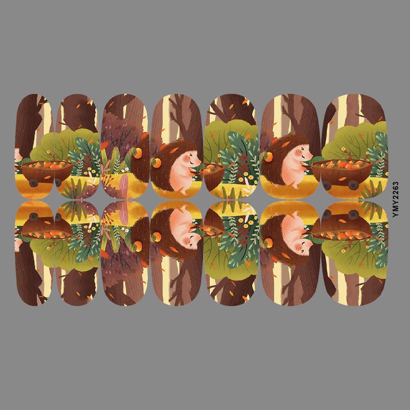 Autumn Maple Leaf Full Nail Art Stickers (YMY2258-2269)