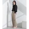 [Nano Universe] light function tack Semi-wide pants (Setup possible) ladies M 053 mocha 669-5127300