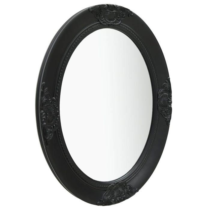 VidaXL Miroir mural style baroque 50x70 cm noir 320355