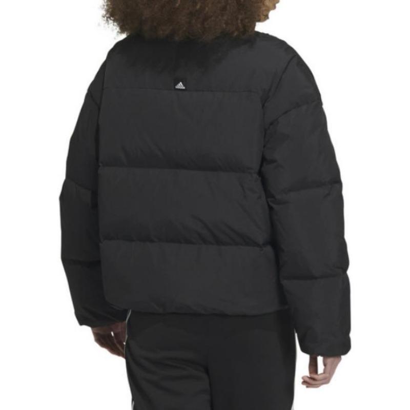 adidas Women's Black 600 Fill Power Short Stand Collar Down Jacket IL8940