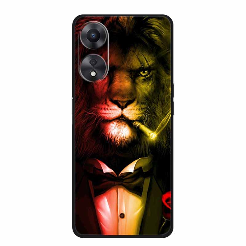 For Honor X5 Plus Phone Case Cover Lion Wolf Tiger Cat Black Silicone Soft Back Cases For Honor X5 Plus Case X5Plus Coque Fundas