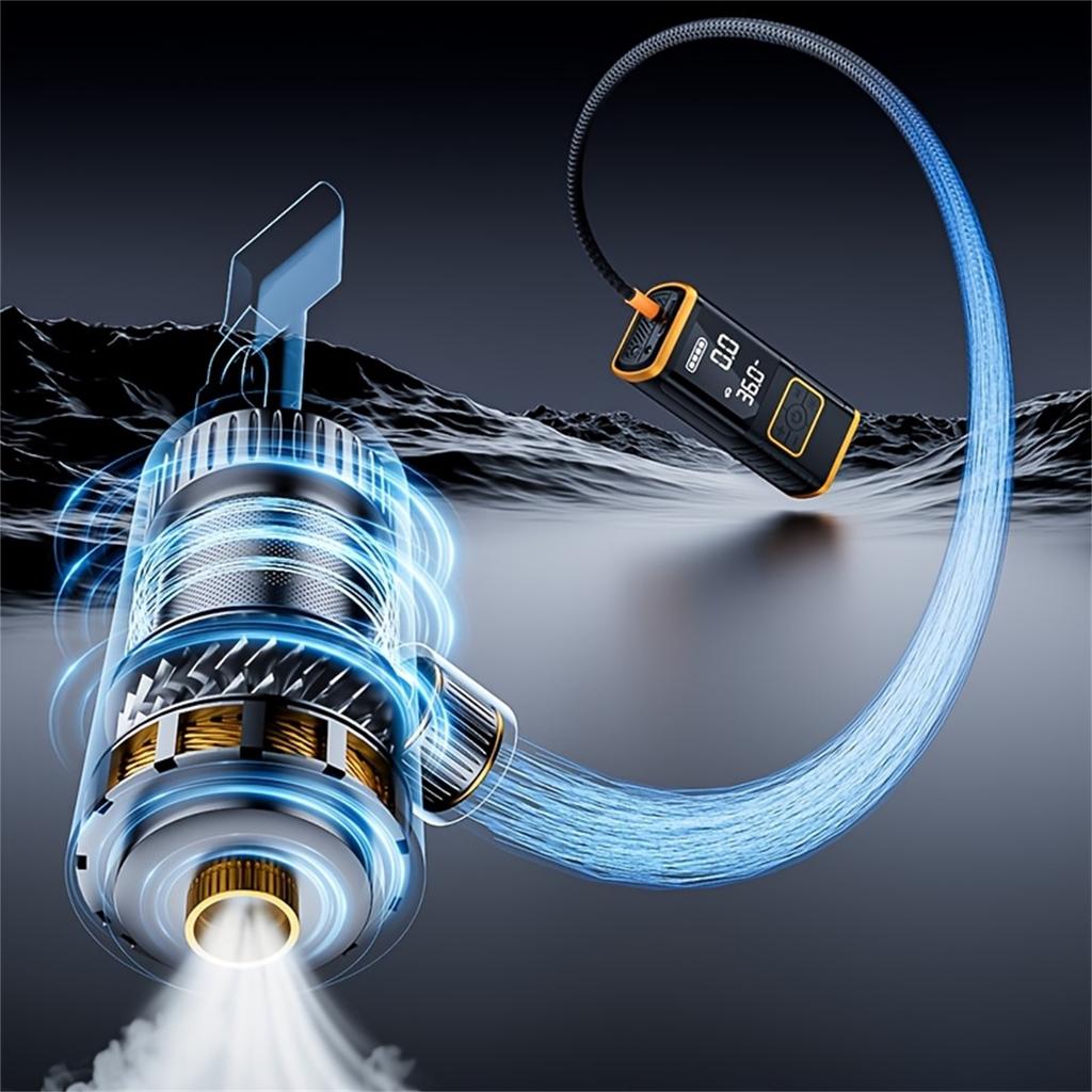 Cordless Tire Inflator Portable Compressor - 150PSI with Auto Shutoff Function for Car Tires, Inflatables, Motorcycle, Balls, Compact Bike Tire Pu