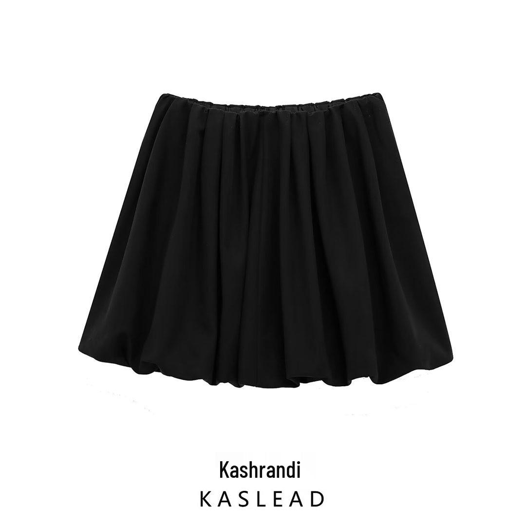

2024 Winter Women s European American Style Versatile Lantern Mini Skirt S