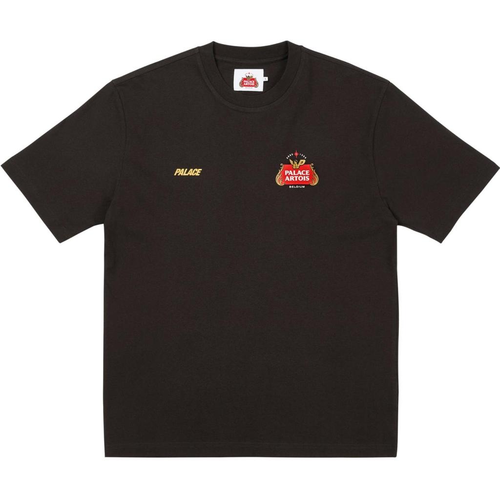 Palace X Stella Artois T-Shirt Black Unisex Tops P26STTS002