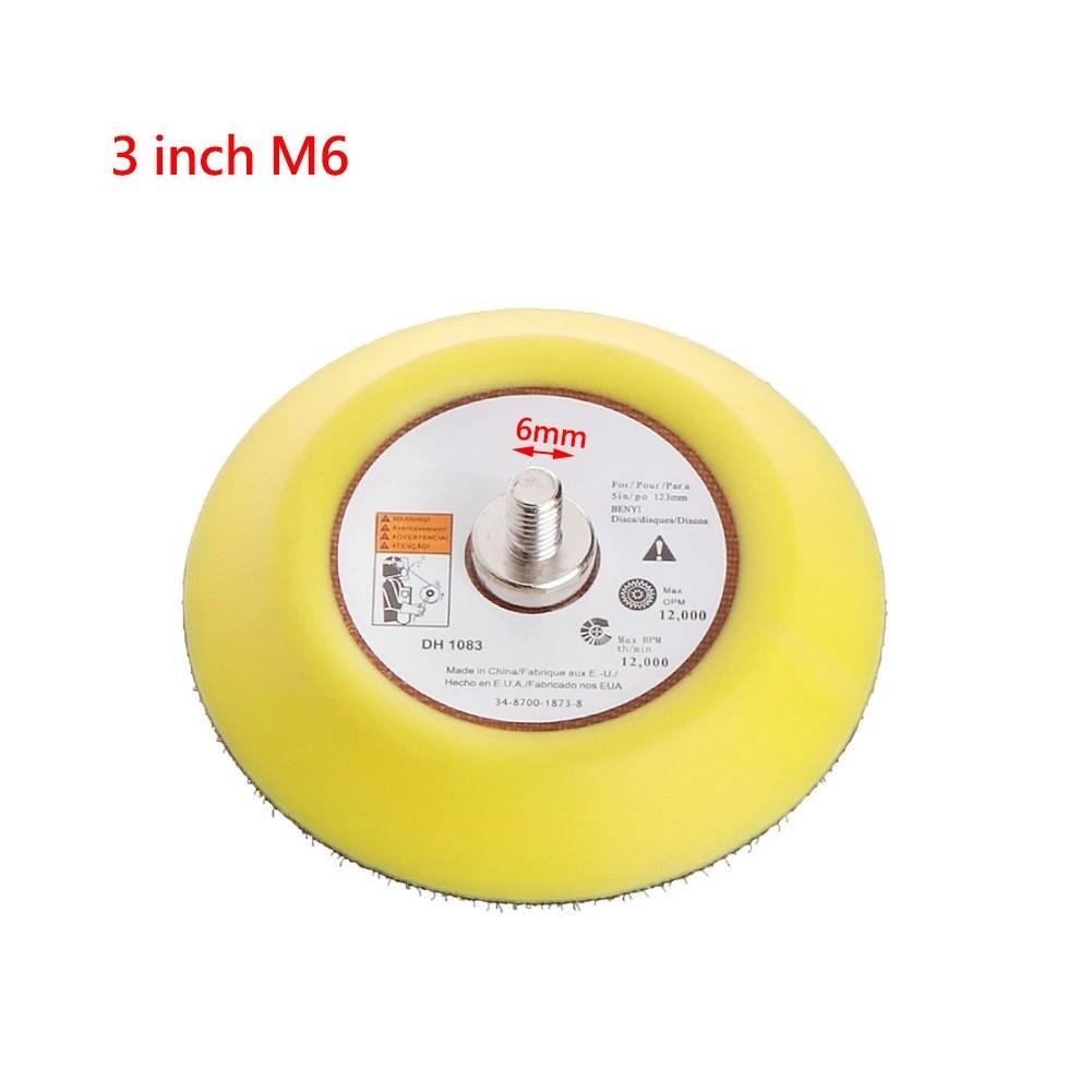2/3/5 Inch Polishing Sanding Disc Backing Pad Hook And Loop/For Pneumatic Sander