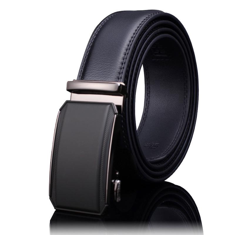 Men's High-End Genuine Leather Automatic Buckle Belt