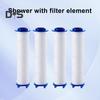 10/20 stk Vanndusjhodefilter Regelmessig utskifting Forfriskende dusjfilterkjerne for Drivse Turbosprøyte for Iondropssprøyte