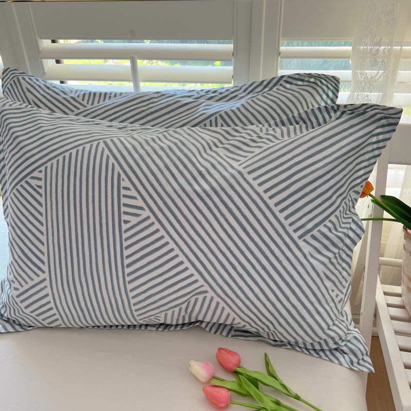 100% Baumwolle Kissenbezug Set - Zwei Stück: Einzeln 40x60cm, Extra Groß 48x74cm, Kernbezug 50x80cm