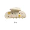 Rhinestone Decor Hair Barrettes Floral Decor Hair Jaw Clips Sweet Style Shark Hair Clips  For Women