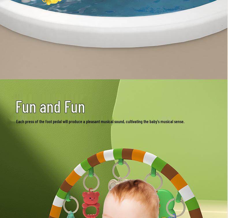 Free Shipping Baby Musical Kick & Play Gym: 0-36 Months Enlightenment Fitness Rack & Early Education Play Mat