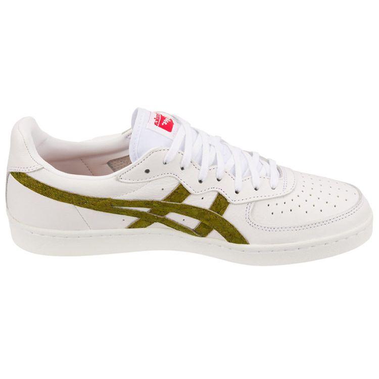 ONITSUKA TIGER Gsm Zapatillas Casuales de Caña Baja Zapatillas Unisex Blanco Verde 1183A083-100