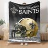 1pc Blanket - New Orleans Saints logo  Print Design,Lightweight Blanket for Sofa,Bed- Soft &Warm,Gift for All Seasons