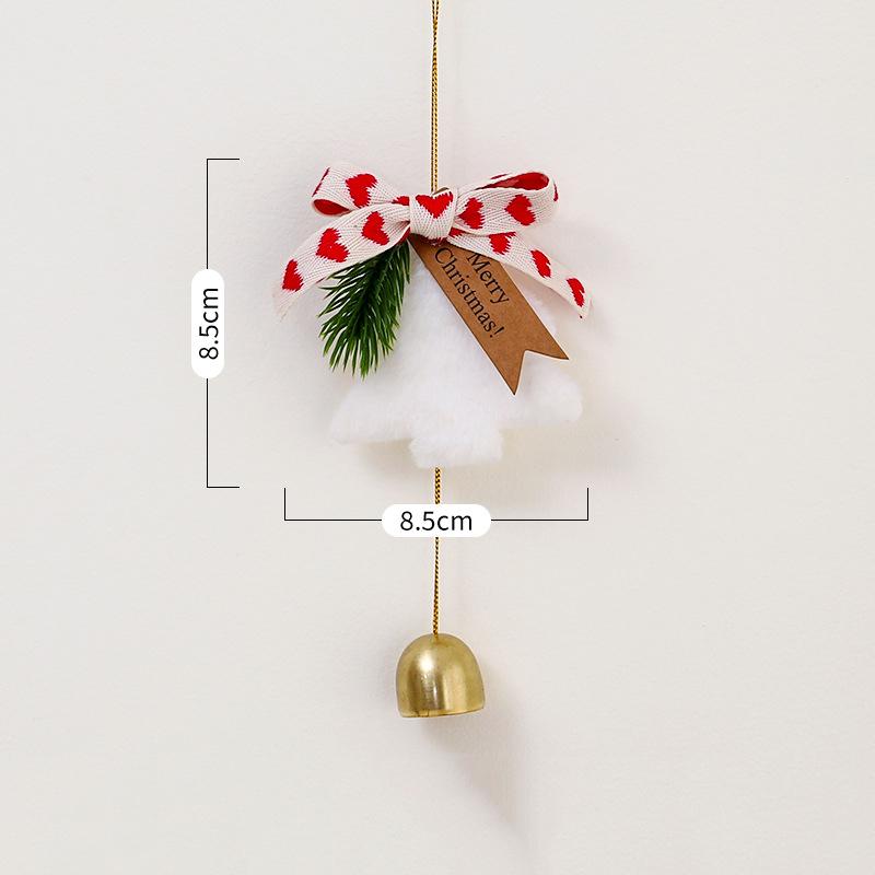 Christmas Bell Ornaments Set Hanging Bells For Tree Door Car Wind Chime Outdoor Indoor Holiday Decorations Festive Gift