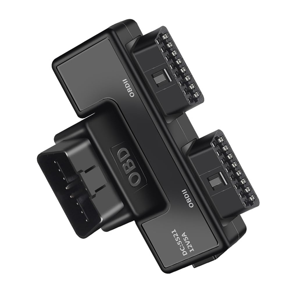 Fwefydwe OBD2 1 To 2 Split Adapter Wire 16 Pin 16 Core OBD Extension Cable Connector Adapter Cable Universal DC5521