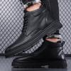 New Men's Boots High Top Leather Shoes Genuine Leather Breathable High Quality Casual Shoes Retro Fashion Lace Up Work Men Shoes