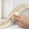 Self-Adhesive Skirting Wall Stickers 5m Stain Resistant Baseboard Trim for Living Room Dining Area Wall Decoration
