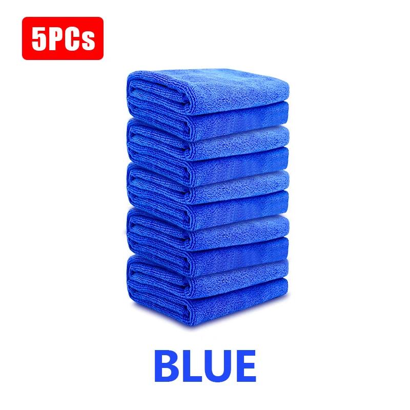 1/3/5Pcs Multi-Purpose Microfiber Cleaning Towels Car Durable Detailing Wash Towel HeavyDuty Cleaning Cloth for Kitchen Bathroom