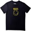 Nirvana T Shirt Flower Sniffin Band Logo Nevermind Official Mens Black Size XL