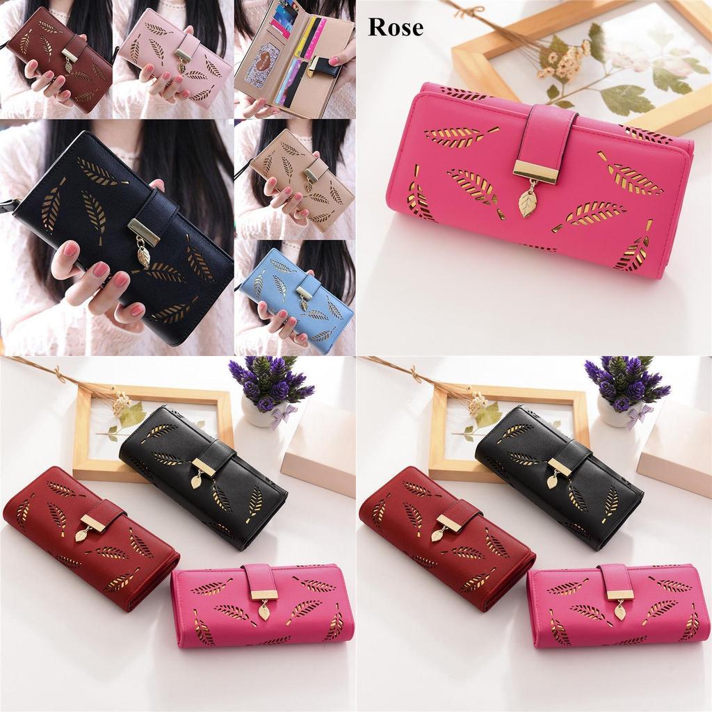 Elegant Fashion Women Purse Wallet Long Card Holder Clutch With Luxurious Crown Design