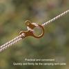 20 Pcs Durable Aluminum Alloy Rope Tensioner 3 Holes Lightweight Guy Line Adjuster Cord Tightener Camping
