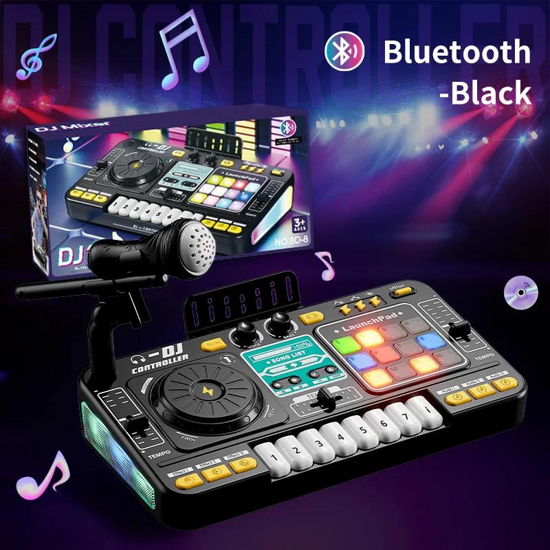 Детский симулятор DJ-микшера, контроллер, игрушки, многофункциональные музыкальные эффекты, электронное пианино, клавиатура, обучающая, подарок на день рождения, мальчик, девочка