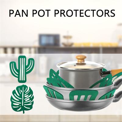 Pan Pot Protectors, Larger Thicker Pan Protector, Set Of 24 And 3 Different Sizes, Pot Separator Pads For Stacking And Protecting Your Cookware