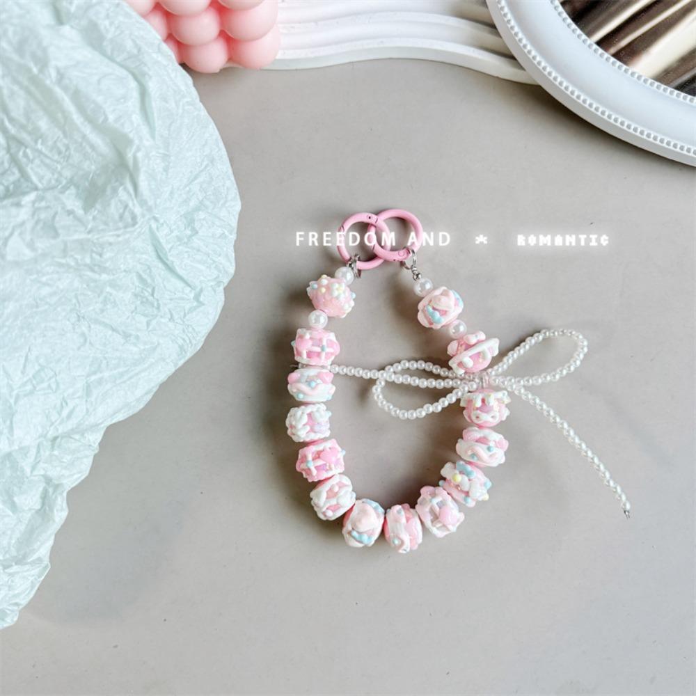 Colorful Bag Pendant Keychain Bowknot Phone Charm Rope New Phone Lanyard