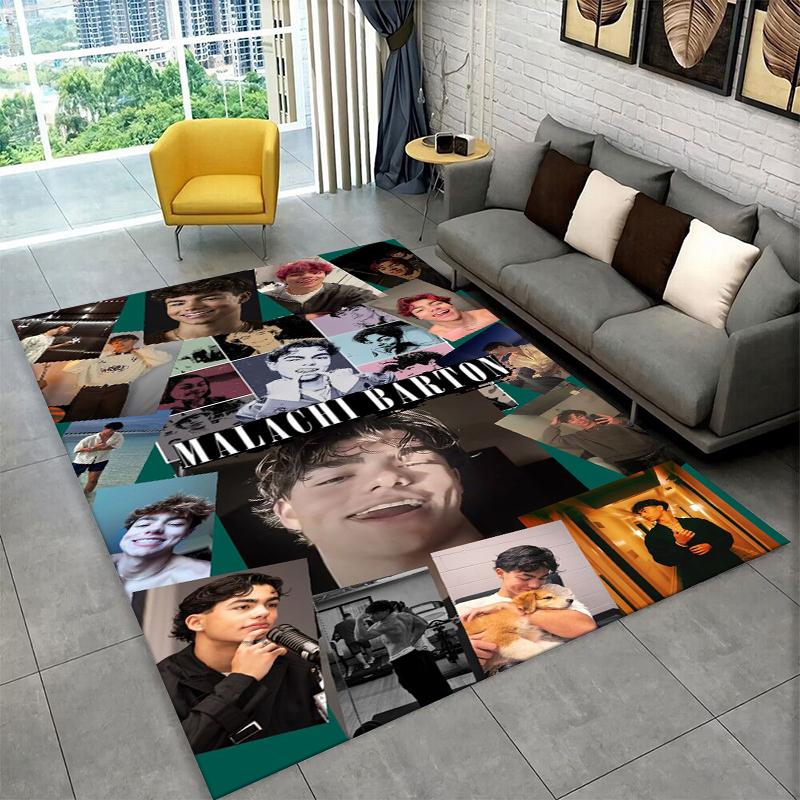 Fashion Malachi Barton Star Non-Slip Area Rug for Living Room,Bedroom,Playroom,Soft Carpet Floor Mat Home Decor Rug Kids Room