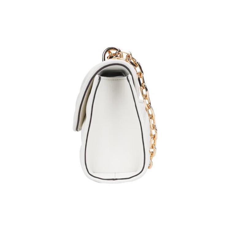 New MICHAEL KORS Artificial Leather Small Square Bag, Shoulder Bag, Crossbody Bag Women's White 35S2GNRC1I-OPTICWHITE